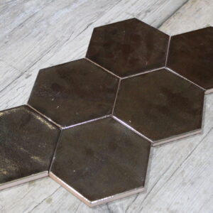 Mindelo Goud Hexagon 11x12.5cm
