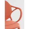 Nebraska Tuinstoel - L56 x B57 x H80 cm - Polypropyleen - Zalm - Afbeelding 2