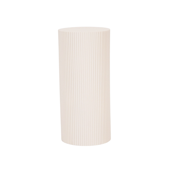 Bijzettafel / pilaarcilinder - MDF - zand - 30x65cm