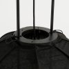 Pego Hanglamp - H55 x Ø50 cm - Linnen - Zwart - Afbeelding 3