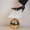 LAMP - TAK LAMP DISCO BALL - GLAS -GOLD - 20x20X20CM - Afbeelding 2