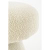 Poef - H46 x Ø49 cm - Off White - Afbeelding 2