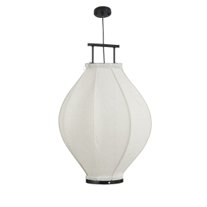 Pego Hanglamp - H73 x Ø54 cm - Linnen - Off-white