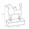 Kandelaar Hond - L24 x B11 x H29 cm - Keramiek - Lichtgeel - Afbeelding 6
