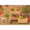 Glenwood Plantenbak Rechthoek voor Buiten - L70 x B30 x H75 cm - Acaciahout - Bruin - Afbeelding 7