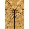 Parasol - H238 x Ø200 cm - Lichtbruin - Afbeelding 4