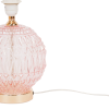 Tafellamp - Kristallen Bol - Glas - Roze - 19x19x20cm - Afbeelding 2