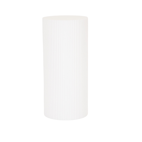 Bijzettafel / pilaarcilinder - MDF - wit - 30x65cm