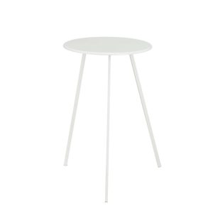 Seatle Bijzettafel Buiten - H58 x Ø38 cm - Metaal - Wit