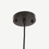 Pego Hanglamp - H55 x Ø50 cm - Linnen - Zwart - Afbeelding 6