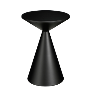 Royale Bijzettafel - H55 x Ø40 cm - Metaal - Zwart