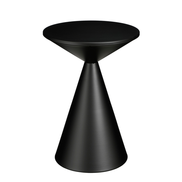 Royale Bijzettafel - H55 x Ø40 cm - Metaal - Zwart
