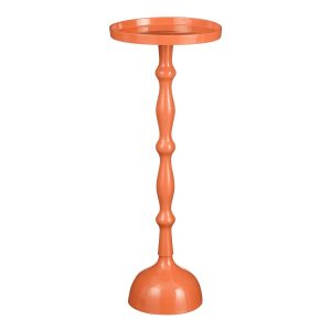 Duco Bijzettafel - H66 x Ø25 cm - FSC 100% - Gerecycled Aluminium - Oranje