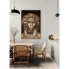 Gobelin geweven wandtapijt 120/180 Dassanech Girl Sepia WH 1975 uitgerekt op een draagbalk - Afbeelding 2