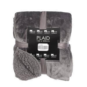 In the Mood Mardy Fleece Plaid - L200 x B150 cm - Polyester - Antraciet