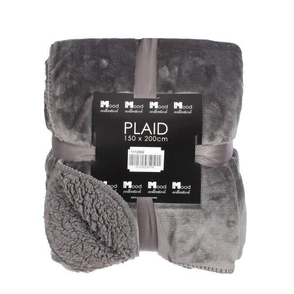 In the Mood Mardy Fleece Plaid - L200 x B150 cm - Polyester - Antraciet