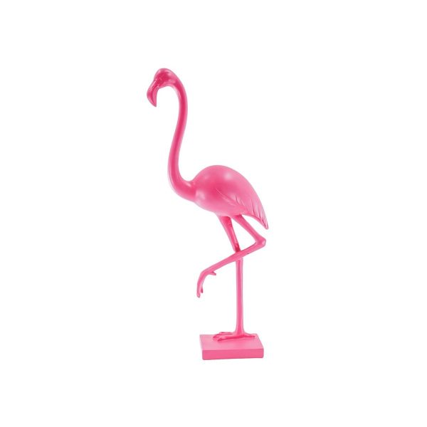 Ornament - Flamingo - Polyresin - Roze - 16,5x10x39cm