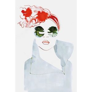 Rood haar 80/120 - textielkunst uitgerekt op een brancardbar