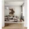 Gobelin geweven wandtapijt 120/180 Adelaarsjager op paard WH1887 gespannen op een draagbalk - Afbeelding 2