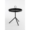 Aston Dienbladtafel - H40 x Ø31 cm - Metaal - Zwart - Afbeelding 4