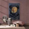 Gobelin geweven wandtapijt 120/180 Tuarag Man Blauw WH2166 Uitgerekt - Afbeelding 2