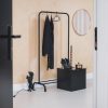 Lakenrek - Metaal - Zwart - 80x40x150cm - Afbeelding 7
