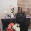 VASE-Cockatoe-Dolomite-roze/ groen-14-x10.5x22cm - Afbeelding 6