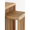 Yonker Plantentafel - Set van 2 - L35 x B25 x H80 cm - Gerecycled Hout - Bruin - Afbeelding 3