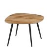 Jailey Bijzettafel - Set van 3 - L62 x B52 x H34 cm - Gerecycled Hout - Bruin - Afbeelding 4