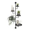 Perry Wandrek - L36 x B30 x H120 cm - Metaal - Zwart - Afbeelding 5