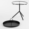 Aston Dienbladtafel - H40 x Ø31 cm - Metaal - Zwart - Afbeelding 5