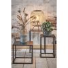 Goa Bijzettafel - Set van 2 - L35 x B35 x H55 cm - Metaal - Zwart - Afbeelding 9