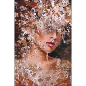 Mandy - Textielkunst opgespannen op een spieraam, niet ingelijst