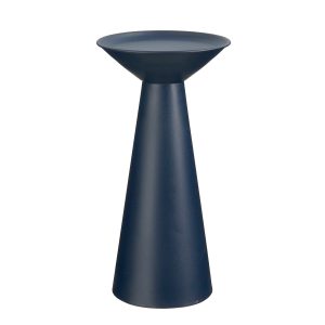 Chiel Bijzettafel - H49 x Ø25 cm - FSC 100% - Metaal - Donkerblauw