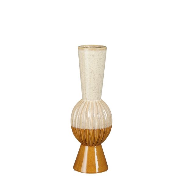 Noor Vaas - H41 x Ø14 cm - Keramiek - Oker