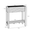 Glenwood Plantenbak Rechthoek voor Buiten - L70 x B30 x H75 cm - Acaciahout - Bruin - Afbeelding 6