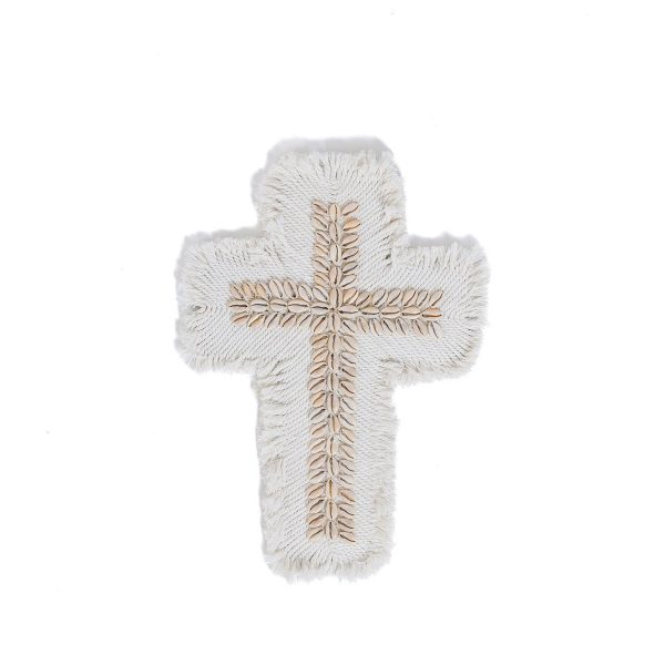 Het Macrame-kruis - Wit