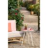 Bologna Bijzettafel Buiten - H51 x Ø39 cm - Metaal - Rood - Afbeelding 5