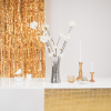 Vaas - Disco - Glas - Zilver - 12,5x12,5x30cm - Afbeelding 5