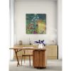 Gobelin geweven wandtapijt 120/120 Klimt Flower Garden GOB005 Uitgerekt - Afbeelding 2