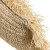 De Raffia Kussenhoes Rechthoekig - Naturel - 35x100 - Afbeelding 8