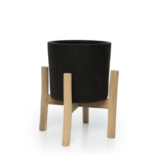 The Charcoal Low - Zwart Naturel - S
