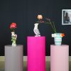 VASE-Cockatoe-Dolomite-roze/ groen-14-x10.5x22cm - Afbeelding 4