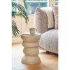 Screw Bijzettafel - L29 x B29 x H41 cm - Keramiek - Beige - Afbeelding 5