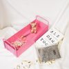Dienblad - Metaal - Roze - 41,5x15,5x13cm - Afbeelding 2