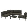 Celo Loungebank - L122 x B83 x H78 cm - Metaal - Zwart - Afbeelding 5