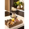 Eleta Dienblad - Set van 2 - L50 x B35 x H8 cm - Rotan - Bruin - Afbeelding 4