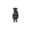 Kaarshouder - Pommeren - Polyresin -Zwart- 11,7x5,5x12cm - Afbeelding 3