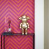 Ornament - aap -beeldje 'de legende' -polyresine - goud - 33x21x50cm - Afbeelding 4