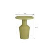 Feroza Bijzettafel - H41 x Ø34 cm - Metaal - Lichtgroen - Afbeelding 6